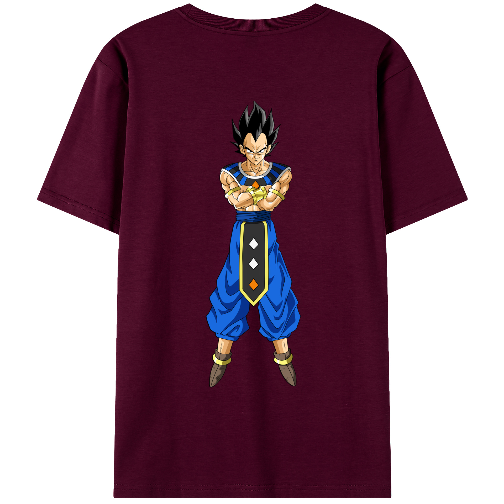 （画像用） ドラゴンボール ベジータ四世（Bejīta Yonsei）DRAGON BALL Vegeta IV レディース半袖Tシャツ(バックプリント)
